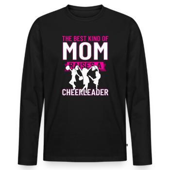 Cheerleading - Männer Premium Bio Langarmshirt - Schwarz - Vorne - Nico (187cm)