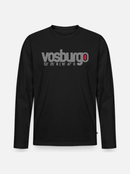 vosburgo trail - Männer Premium Bio Langarmshirt - Schwarz