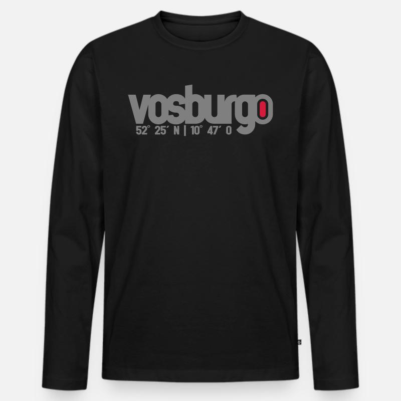 vosburgo trail - Männer Premium Bio Langarmshirt - Schwarz