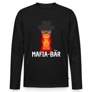 Mafia Gummibärchen Gummibären - Männer Premium Bio Langarmshirt - Schwarz - Vorne - Nico (187cm)