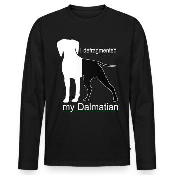 Informatiker Admin Sprüche - Männer Premium Bio Langarmshirt - Schwarz - Vorne - Nico (187cm)