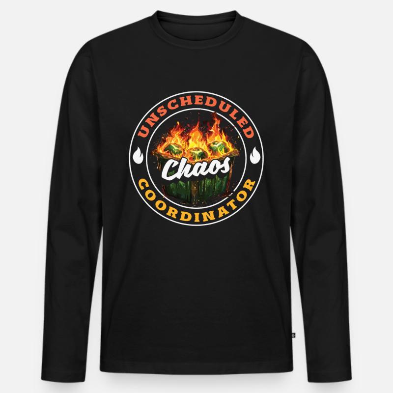 Dumpster Fire Response Team Leader - Men's Premium Organic Long Sleeve Shirt - black