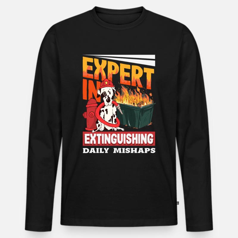 Dumpster Fire Response Team Leader - Men's Premium Organic Long Sleeve Shirt - black
