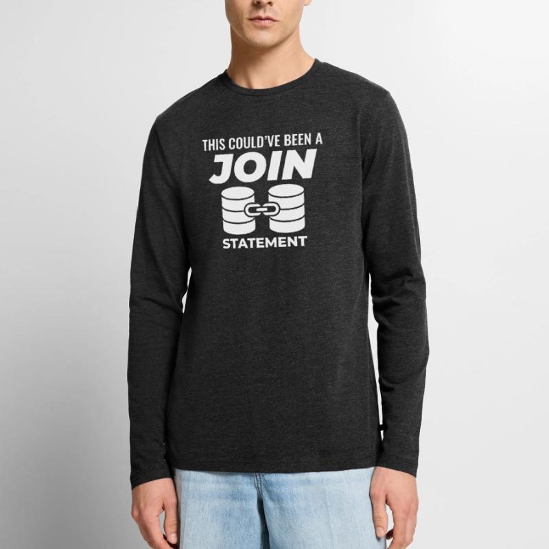 SQL Join Database, instruction de programmation des données T-shirt manches longues Premium bio Homme