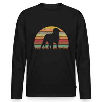 Grand chien de montagne suisse - T-shirt manches longues Premium bio Homme - noir - Devant - Nico (187cm)