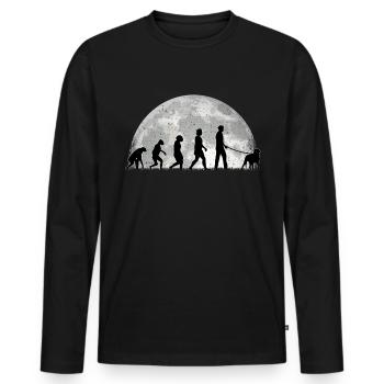 Grand chien de montagne suisse - T-shirt manches longues Premium bio Homme - noir - Devant - Nico (187cm)