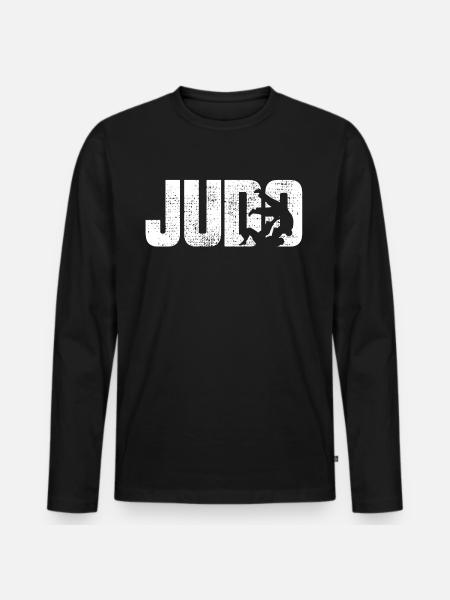 judo - Men's Premium Organic Long Sleeve Shirt - black