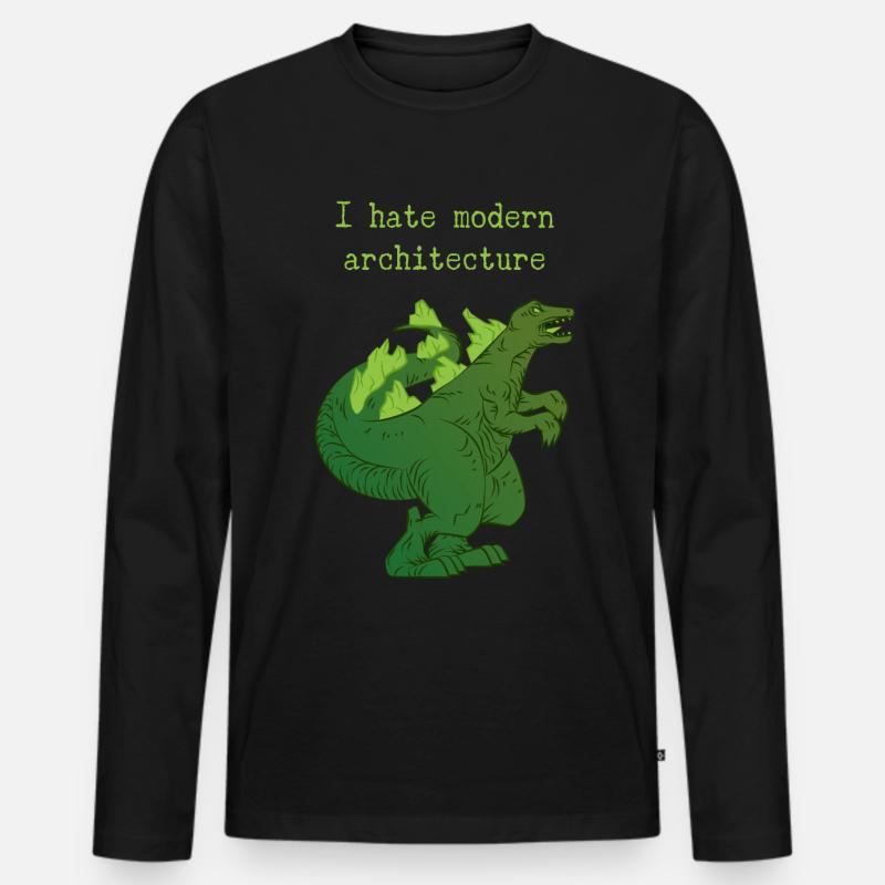 Monster - Männer Premium Bio Langarmshirt - Schwarz