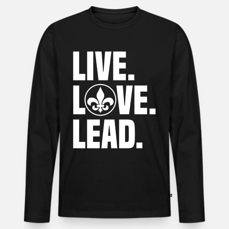 Pfadfinderleiter | Pfadfinder Scouting Geschenk - Männer Premium Bio Langarmshirt - Schwarz