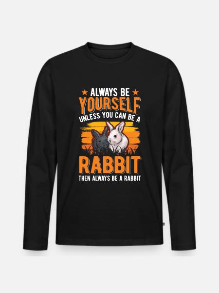 Lapin Lapin Lapin Lapin - T-shirt manches longues Premium bio Homme - noir