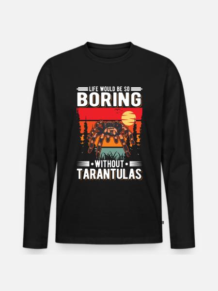 Tarentule Araignée Tarentule - T-shirt manches longues Premium bio Homme - noir