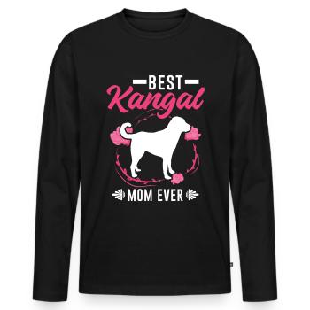 Meilleur Kangal Maman Ever Chien de Berger Anatolien - T-shirt manches longues Premium bio Homme - noir - Devant - Nico (187cm)