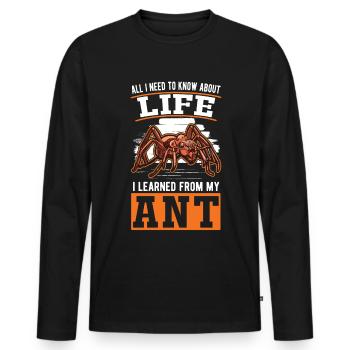 Ants Ant Farm Anthill Fire Ants - Men's Premium Organic Long Sleeve Shirt - black - Front - Nico (187cm)