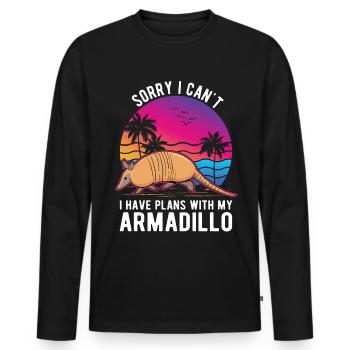 Tatou Cadeau Tatou - T-shirt manches longues Premium bio Homme - noir - Devant - Nico (187cm)