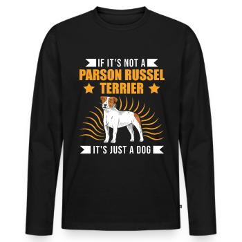 Parson Russell Terrier Owner - Men's Premium Organic Long Sleeve Shirt - black - Front - Nico (187cm)