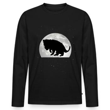 Opossum Lune Opossum Marsupial - T-shirt manches longues Premium bio Homme - noir - Devant - Nico (187cm)
