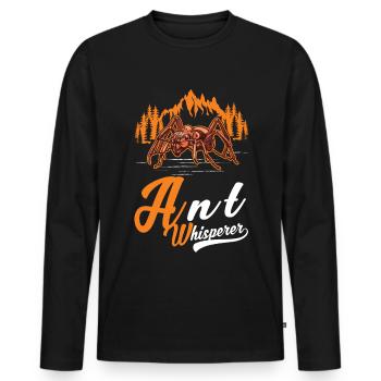 Ants Whisperer Anthill Ant Whisperer - Men's Premium Organic Long Sleeve Shirt - black - Front - Nico (187cm)