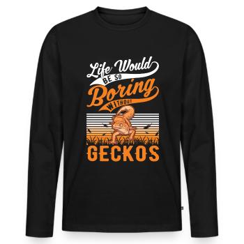 Capybara Geschenk Capibara Wasserschwein - Männer Premium Bio Langarmshirt - Schwarz - Vorne - Nico (187cm)