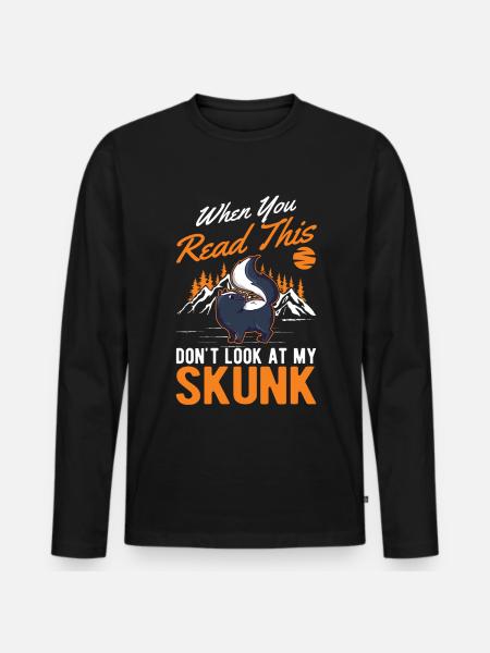 Skunk lover - Men's Premium Organic Long Sleeve Shirt - black