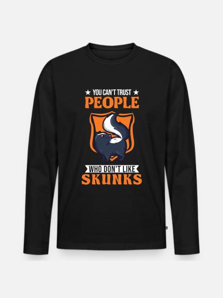 Skunk lover - Men's Premium Organic Long Sleeve Shirt - black