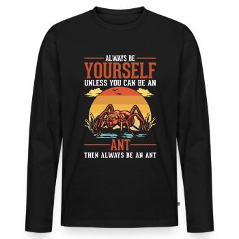 Ants Ant Farm Anthill Fire Ants - Men's Premium Organic Long Sleeve Shirt - black - Front - Nico (187cm)