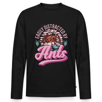 Ants Ant Farm Anthill Fire Ants - Men's Premium Organic Long Sleeve Shirt - black - Front - Nico (187cm)
