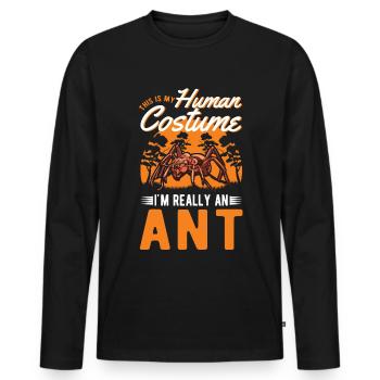 Ants Ant Farm Anthill Fire Ants - Men's Premium Organic Long Sleeve Shirt - black - Front - Nico (187cm)