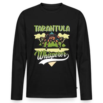 Tarantel Flüsterer Tarantula Whisperer - Männer Premium Bio Langarmshirt - Schwarz - Vorne - Nico (187cm)