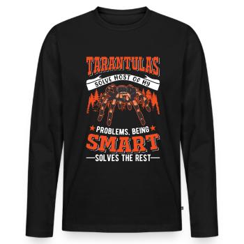Tarantula Spider Tarantula - Men's Premium Organic Long Sleeve Shirt - black - Front - Nico (187cm)