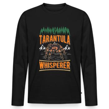 Tarantel Flüsterer Tarantula Whisperer - Männer Premium Bio Langarmshirt - Schwarz - Vorne - Nico (187cm)