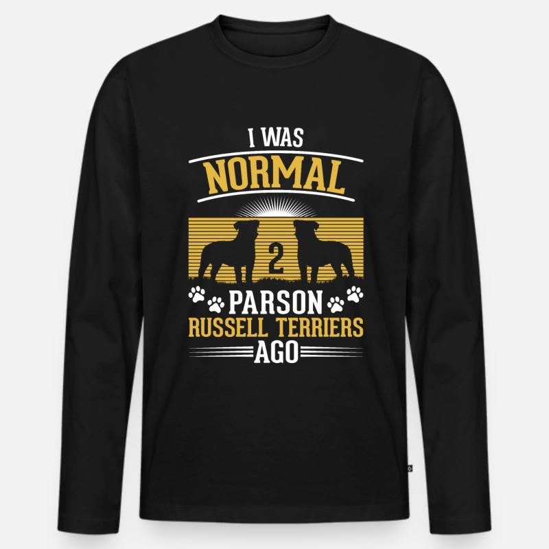 Parson Russell Terrier Geschenk - Männer Premium Bio Langarmshirt - Schwarz