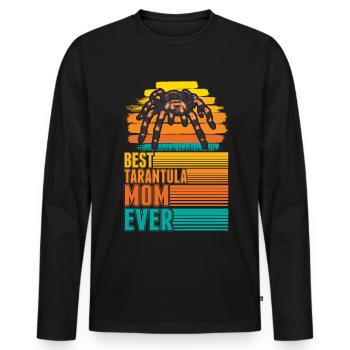 Meilleure maman Tarantula Jamais Tarantel Mama - T-shirt manches longues Premium bio Homme - noir - Devant - Nico (187cm)
