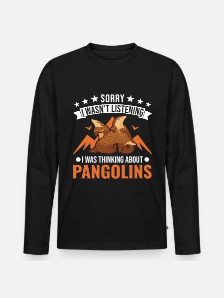 Pangolin Cadeau Pangolin - T-shirt manches longues Premium bio Homme - noir