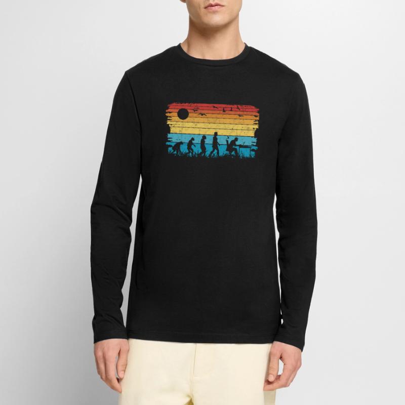 Computer Scientist Evolution Programmer Nerd Men's Premium Organic Long Sleeve Shirt