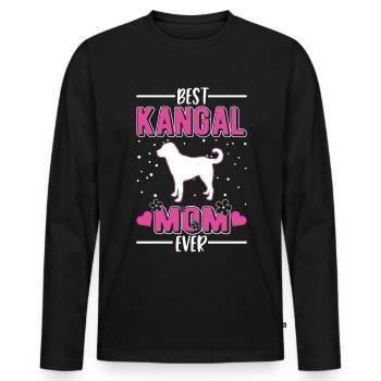 Meilleur chien de berger d’Anatolie de tous les temps - T-shirt manches longues Premium bio Homme - noir - Devant - Nico (187cm)