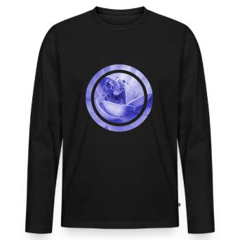 Design - Men's Premium Organic Long Sleeve Shirt - black - Front - Nico (187cm)