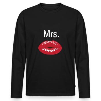 beauté - T-shirt manches longues Premium bio Homme - noir - Devant - Nico (187cm)