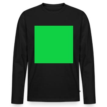 Géométrie d’idée cadeau carrée de forme carrée et carrée - T-shirt manches longues Premium bio Homme - noir - Devant - Nico (187cm)
