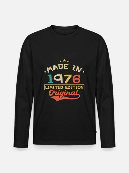 Made in 1976 | Limited Edition 1976 | Original - Men's Premium Organic Long Sleeve Shirt - black