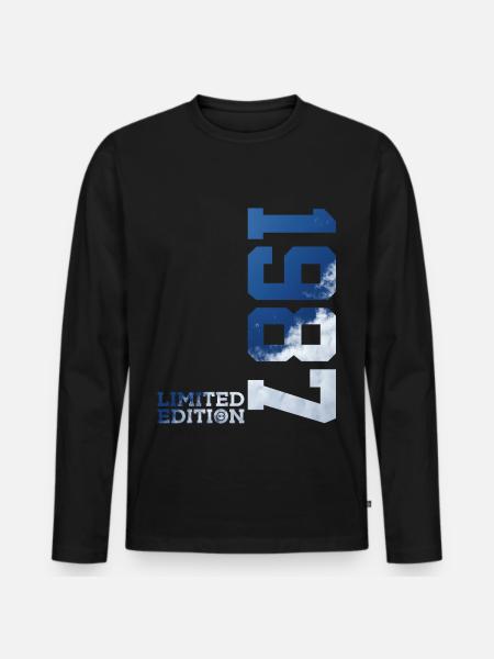 LIMITED EDITION 1987 39TH BIRTHDAY - Men's Premium Organic Long Sleeve Shirt - black