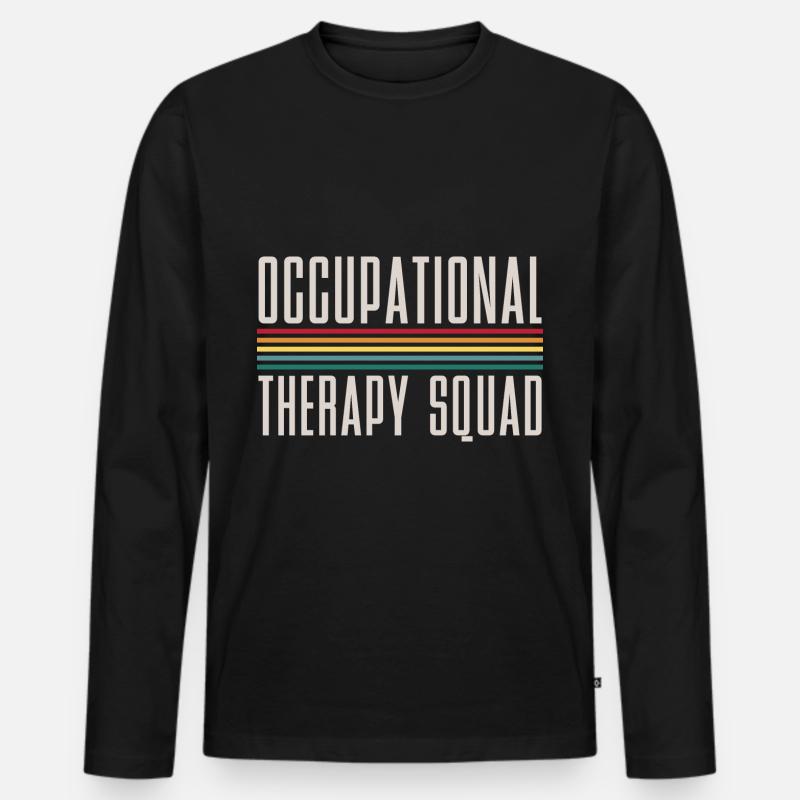 Ergotherapie Praxis Geschenk Ergotherapeut - Männer Premium Bio Langarmshirt - Schwarz