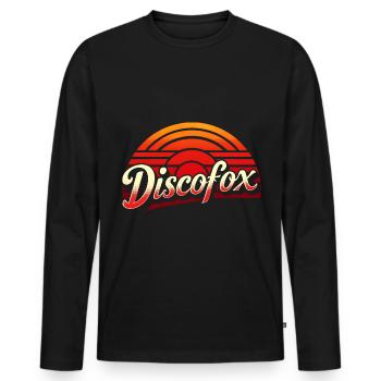 Discofox - Men's Premium Organic Long Sleeve Shirt - black - Front - Nico (187cm)