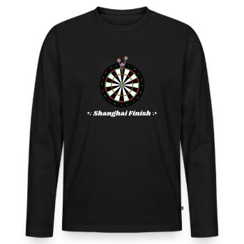 Darts WM World Cup Shanghai finish - Men's Premium Organic Long Sleeve Shirt - black - Front - Nico (187cm)