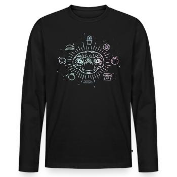 E.T. The Extra-Terrestrial Important Items - Men's Premium Organic Long Sleeve Shirt - black - Front - Nico (187cm)