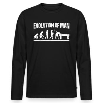 Billard Pool Snooker Billard Billard Pool Players - T-shirt manches longues Premium bio Homme - noir - Devant - Nico (187cm)