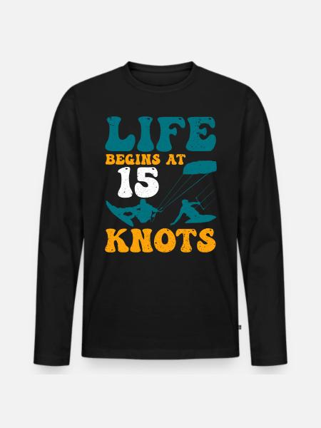 Kitesurfing Gift Kiteboarding Kitesurfer Gesche - Men's Premium Organic Long Sleeve Shirt - black