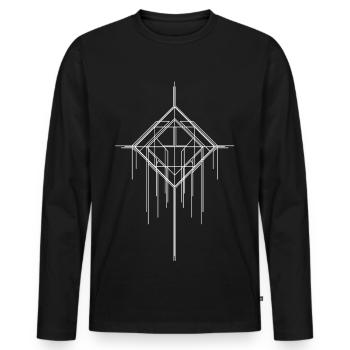 Ascendant Sigil - Männer Premium Bio Langarmshirt - Schwarz - Vorne - Nico (187cm)