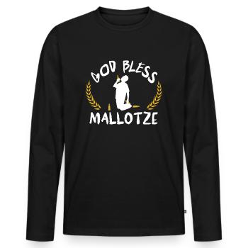 Bier – Shirt Partyurlaub Männerabend Geschenk - Männer Premium Bio Langarmshirt - Schwarz - Vorne - Nico (187cm)