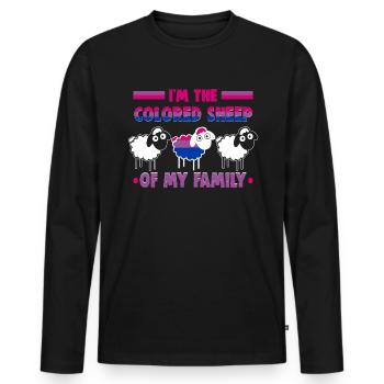 Bisexell Transgender Pride Day LGBT - Männer Premium Bio Langarmshirt - Schwarz - Vorne - Nico (187cm)