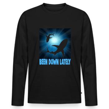 Scuba Diver Design Instructor Snorkeling - Men's Premium Organic Long Sleeve Shirt - black - Front - Nico (187cm)